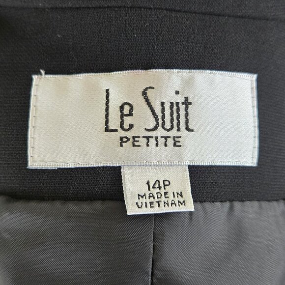 NWT LE SUIT Black Career Skirt Suit 14P Petite - Picture 5 of 5